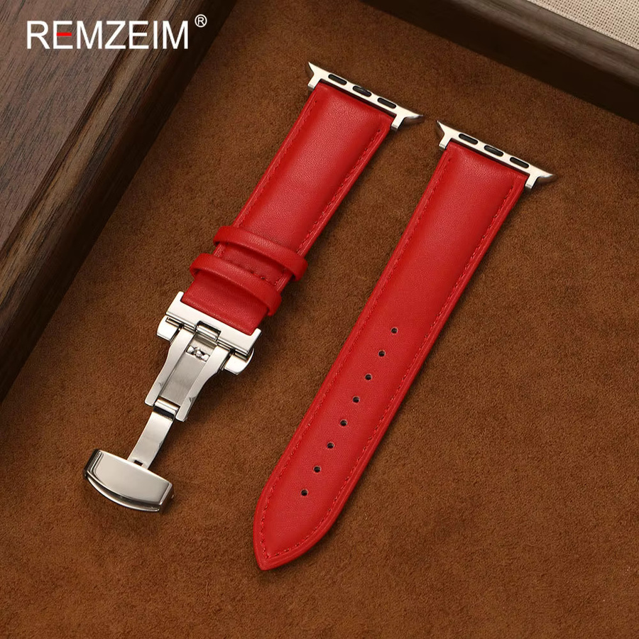 Uhrenarmband REMZEIM PU-Leder, Schmetterlingsschnalle, Damen - Bild 1