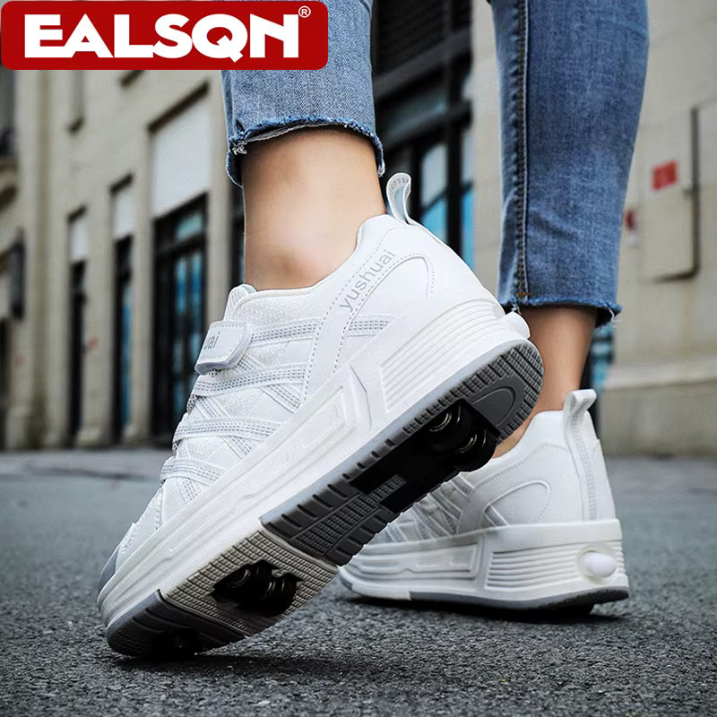 Rollschuhe für Mädchen und Jungen, vierrädrig, abnehmbar, Outdoor-Sportschuhe - Bild 3