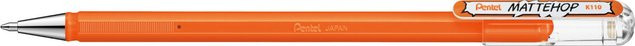 Pentel Gelstift Mattehop in Orange mit gelber Tinte - Bild 1