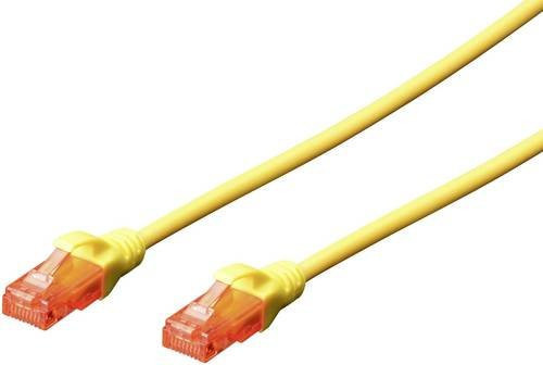 Digitus RJ45 Netzwerkkabel CAT 6 U/UTP Patchkabel Gelb, Länge: 2,00 m - Bild 1
