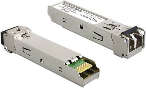 Delock SFP-Transceiver-Modul 1000Base-SX LC Multi-Mode 850 nm in Silber - Bild 1