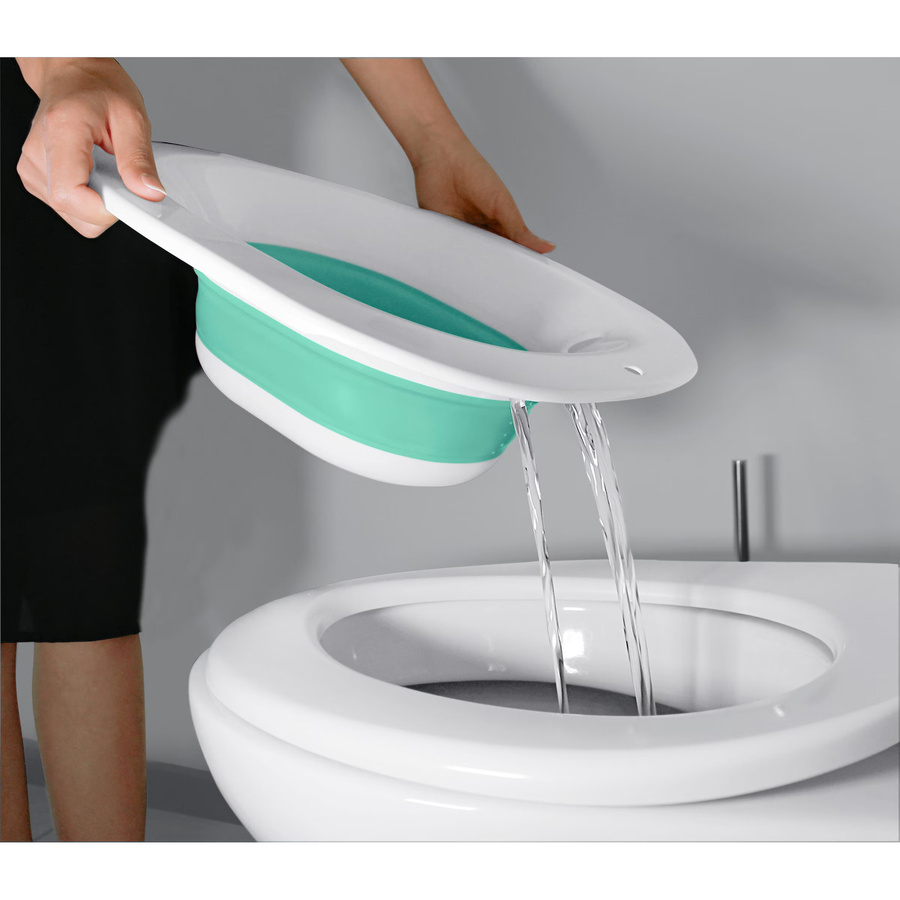 Vital Comfort Faltbares Bidet-Becken aus Kunststoff, Weiß, B/T/H: 39,0 x 36,0 x 12,0 cm - Bild 2