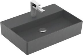 Villeroy & Boch Waschtisch Memento 2.0 aus Keramik in Graphitgrau, rechteckig, Breite: 60 cm, Tiefe: 42 cm - Bild 1