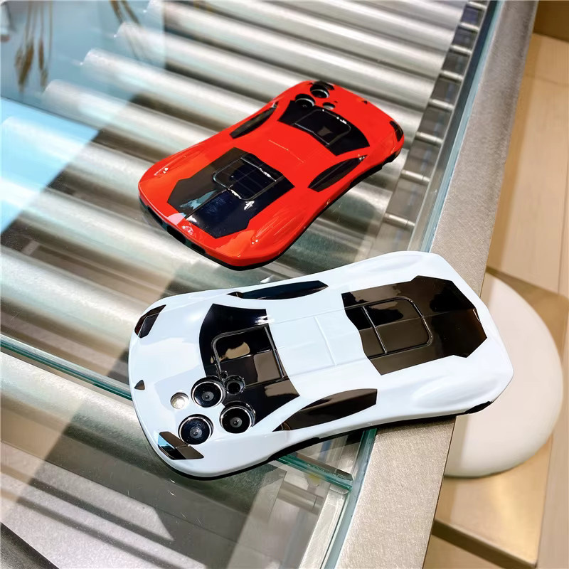 Stoßfeste TPU Handyhülle mit Luxus-Super-Car-Design für iPhone 12 Mini, Weiß/Mehrfarbig, Marke RUWANHU - Bild 1