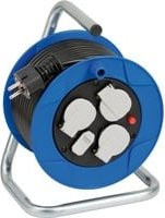 Brennenstuhl Garant Kompakt Kabeltrommel mit USB-Ladefunktion USB-A und USB-C, 15 m, Blau-Schwarz - Bild 1