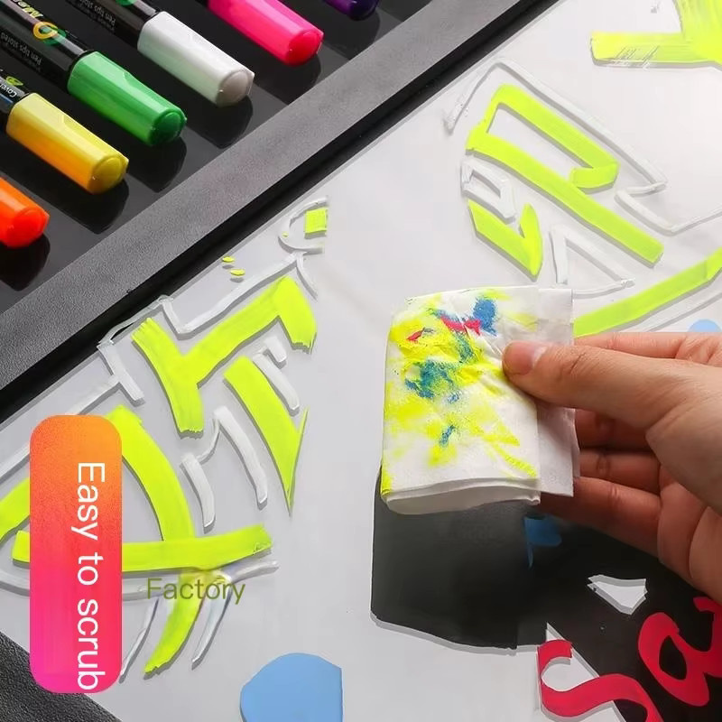 Kissbuty LED Kreidemarker Set, 8 Farben, löschbare Textmarker für LED Schreibtafeln und Whiteboards, Durchmesser: 5 mm, 6 mm oder 8 mm oder 10 mm - Bild 4