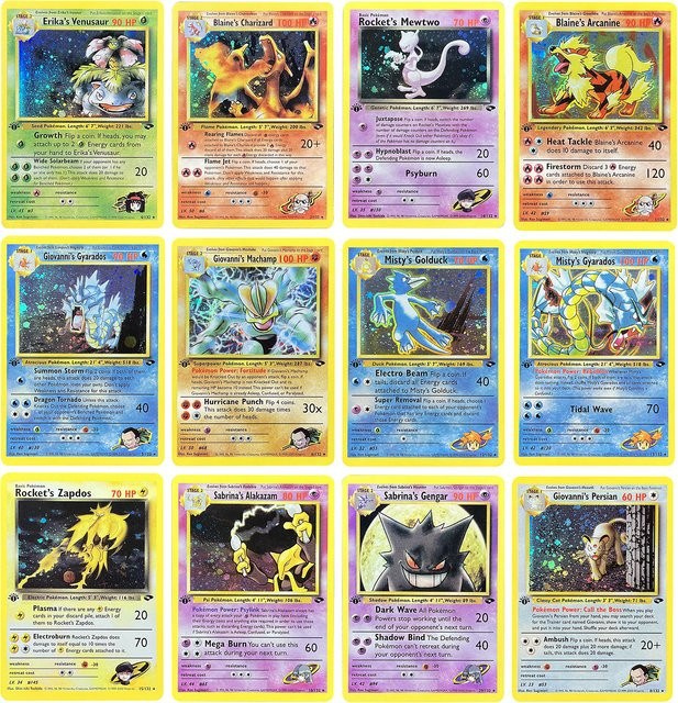 Bandai Pokémon PTCG-Ersatzkarten Gym Challenge, Nachfüllpack - Bild 1