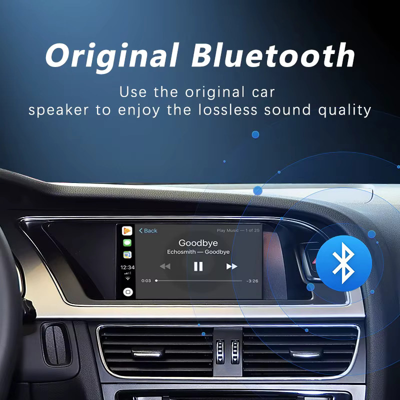 WRWD Drahtloses CarPlay und Android Auto Interface für Audi A6L und A7 (2012-2015) mit 8 Zoll Original Display Upgrade in Schwarz - Bild 6