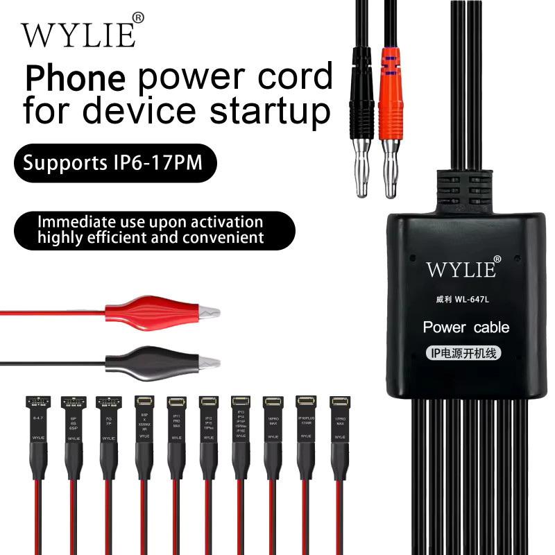 WYLIE Testkabel für Telefon-Stromversorgung zur effizienten externen Prüfung der IP6-17-Serie - Bild 2