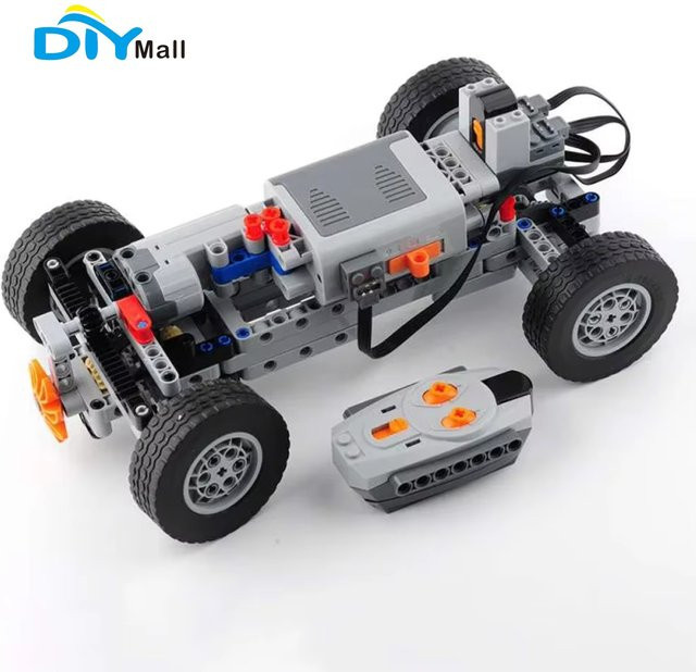 DIYmall 4WD Technisches Auto-Chassis-Steinset, mit IR-Fernbedienung, M-Servomotor, AA-Batteriekasten - Bild 1