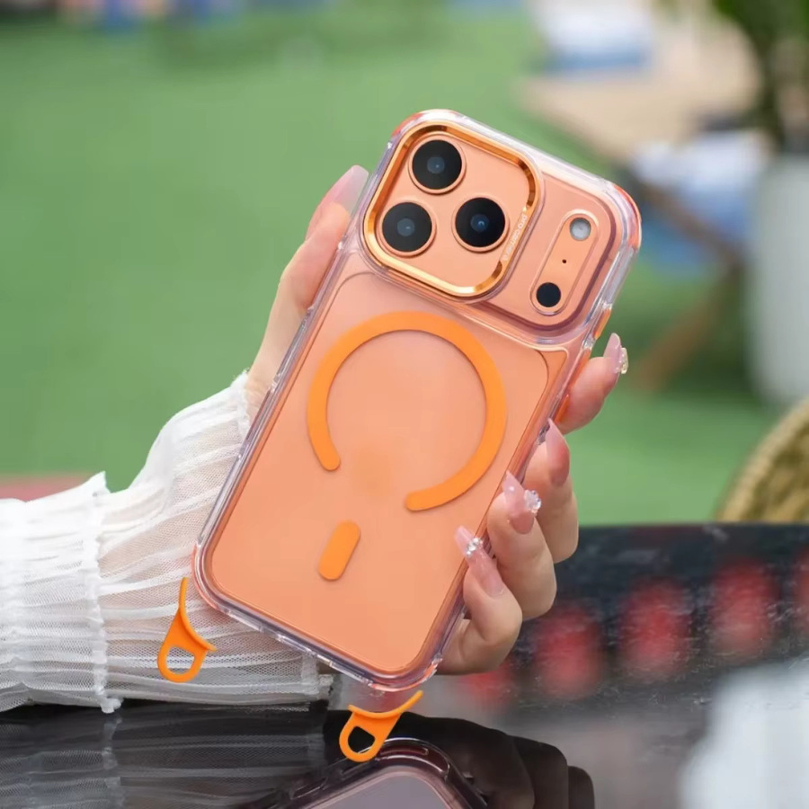 2-in-1 Handyhülle mit magnetischem Halskettenband für Apple iPhone, transparentes Lanyard abnehmbar - Bild 1