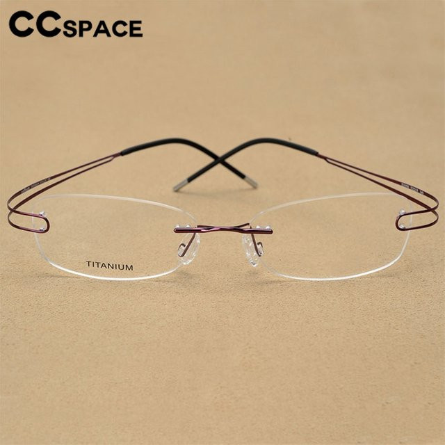 CCspace Korrektionsbrille, randlos, Titan, oval, Unisex - Bild 1