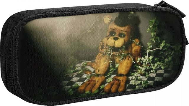 Federtasche Springtrap Fnaf Merch von Fancy Style Studio, doppellagiges Federmäppchen in Schwarz aus Polyester - Bild 1