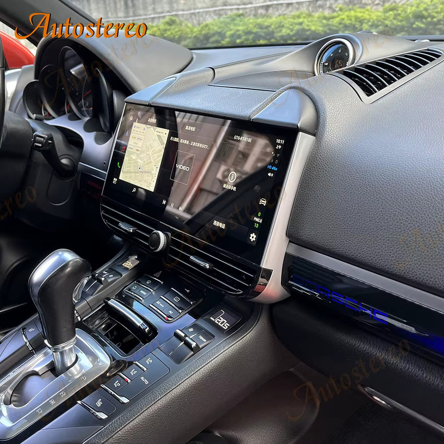 ZWNAV Android 13 Auto Stereo mit Carplay und GPS Navigation für Porsche Cayenne 2010-2017, Multimedia Player HeadUnit Radio in Schwarz - Bild 3