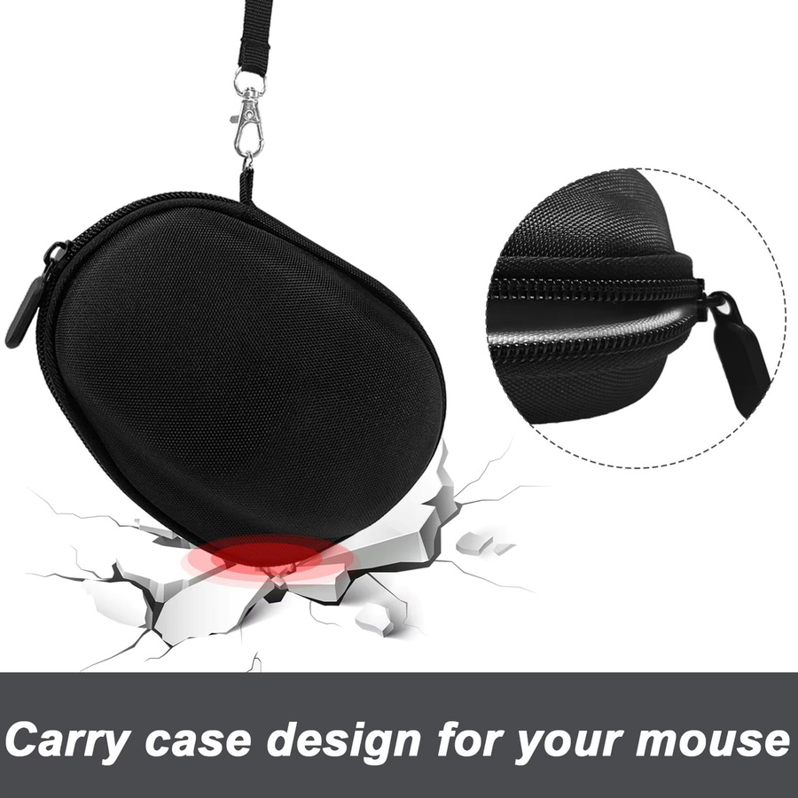 Hartschalen-Reisetasche für Logitech MX Master 3S und Master 3, universelle Aufbewahrungstasche in Schwarz und Grau - Bild 3