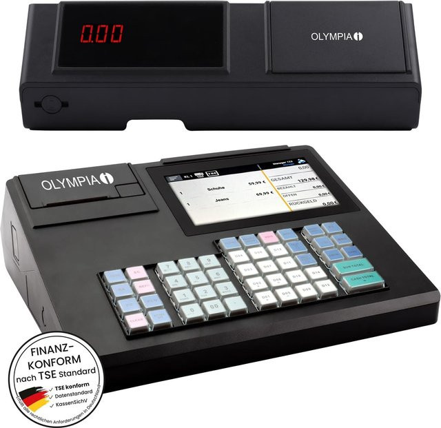 Olympia Registrierkasse K200 in Schwarz mit 10.000 PLU für den Handel ohne TSE Lizenz - Bild 1