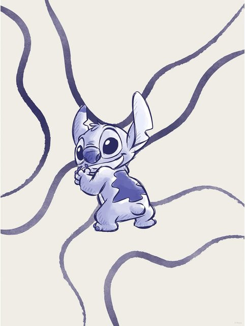 Komar Disney Lilo and Stitch Brave and Wild Poster in Lila, B: 30 cm, H: 40 cm - Bild 1