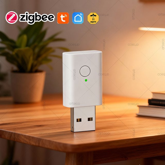 Tuya ZigBee 3.0 Signal Repeater USB Gateway Hub und Signal Verstärker in Weiß für Tuya Smart und Leben App sowie Z2MQTT und Home Assistant - Bild 1