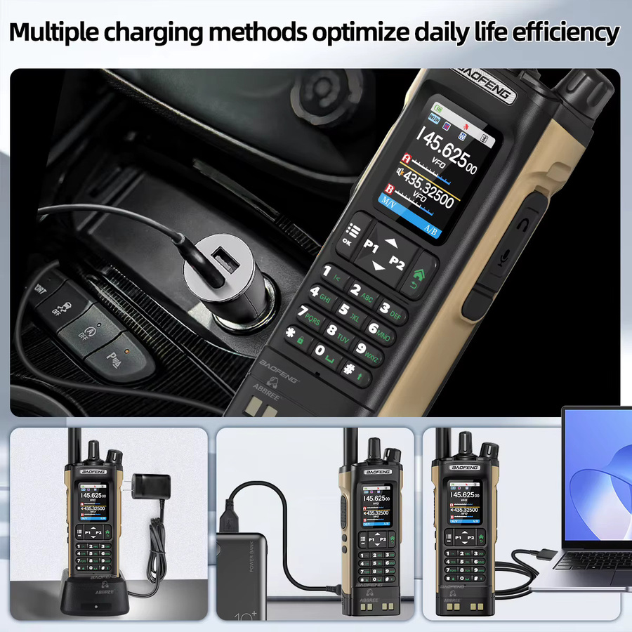Baofeng UV-32 GPS Walkie Talkie mit Bluetooth und 1000 Kanälen in Schwarz - Bild 6
