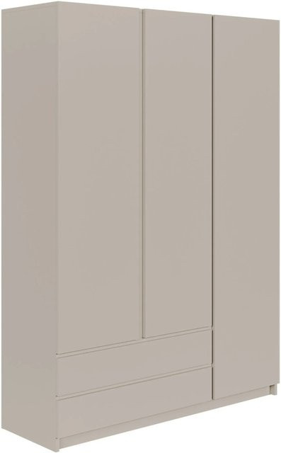 Selsey Kleiderschrank Bemmi in Kaschmirgrau mit zwei Schubladen und Push-to-Open Funktion, B/T/H: 150 x 50 x 210 cm - Bild 1