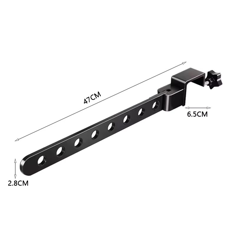 Platzsparender Wäscheständer aus Aluminium in Schwarz zur Wandmontage, klappbar und verstellbar - Bild 5
