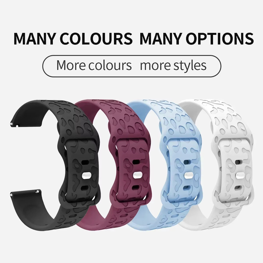 Geekthink Uhrenarmband Silikon, Weiß, Unisex - Bild 2