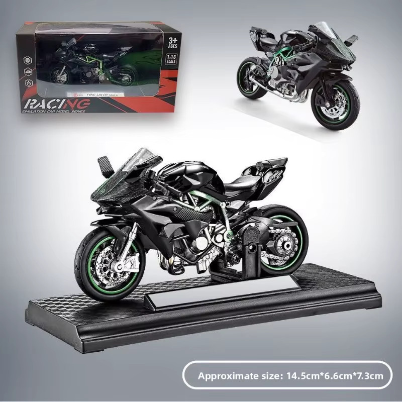 Hot Toys Motorrad-Legierungsmodell, Fahrzeug, Metall, Schwarz, ab 3 Jahre - Bild 2
