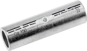 Cimco Pressverbinder aus Kupfer in Silber, Länge: 7 cm - Bild 1