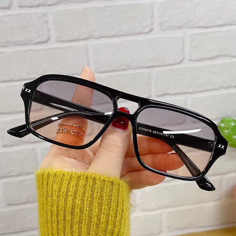 Samjune Sonnenbrille, quadratisch, Vollrand, blau, Damen - Bild 2