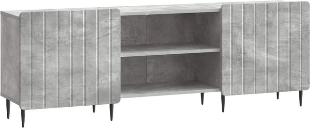 vidaXL TV-Schrank modern in Betongrau aus Holzwerkstoff und Metall, B/T/H: 150 x 31 x 52 cm - Bild 1