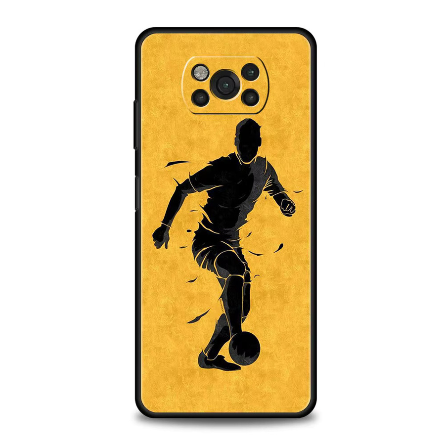 Fußball Leidenschaft Handyhülle für Xiaomi Poco X6 X5 Pro X4 X3 NFC F5 Pro F4 F3 GT M5 M4 Pro 5G M3 C51 C50 - Bild 2