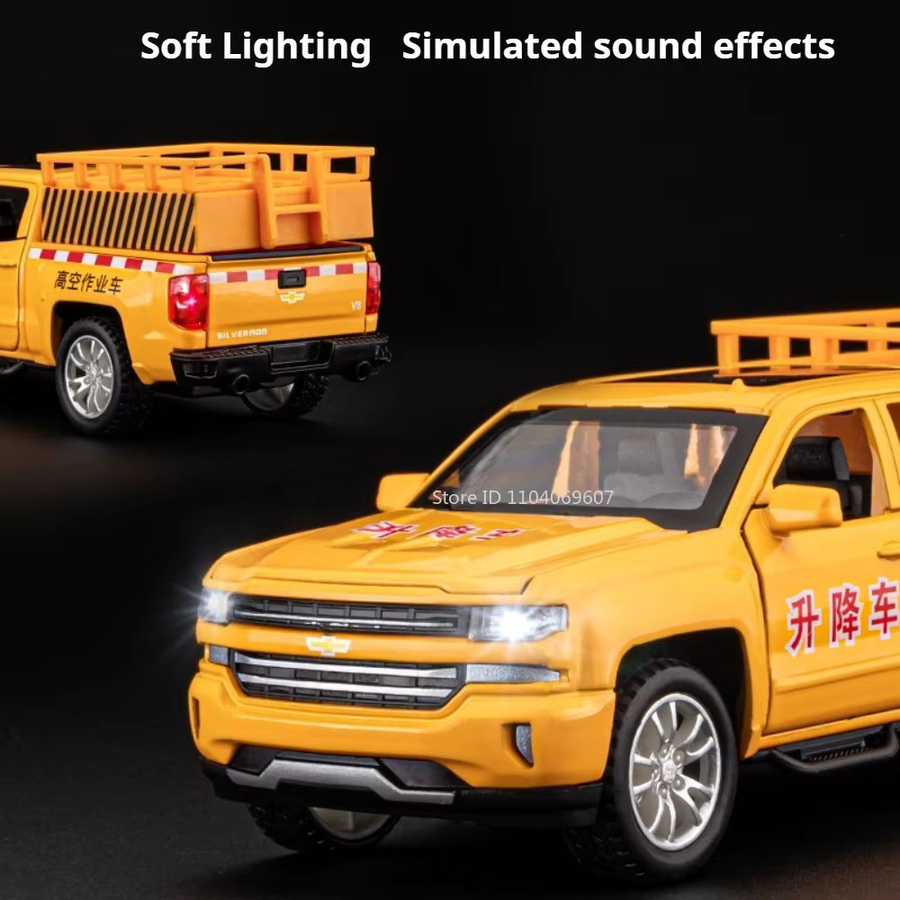 MAKEDA Lift Miniatur Lkw Modell, 1:32, Metall, mit Licht und Sound - Bild 4