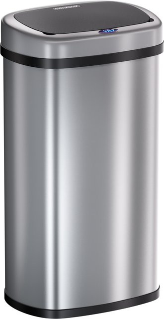 Sensor Mülleimer von MONZANA aus Edelstahl in Silber, Volumen: 58 l - Bild 1