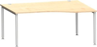Schäfer Shop Genius Freiformschreibtisch MODENA FLEX in Ahorn mit Ansatz rechts, Breite: 180 cm - Bild 1