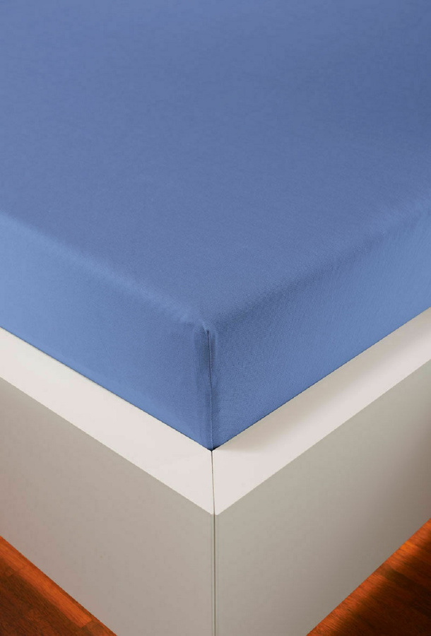 Bellana Jersey-Kissenbezug aus Baumwolle für Seitenschläferkissen, Blau, B/T/H: 40 x 140 cm - Bild 1
