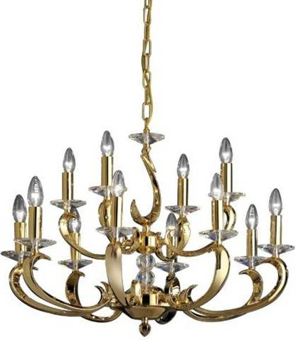 Brumberg Pendelleuchte Gold/Messing mit E14 Glühlampe - Bild 1