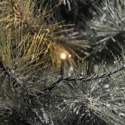 Konstsmide LED Solar-Lichterkette mit 200 LEDs in Bernstein und Warmweiß, IP44 wetterfest für Garten und Außenbereich - Bild 1