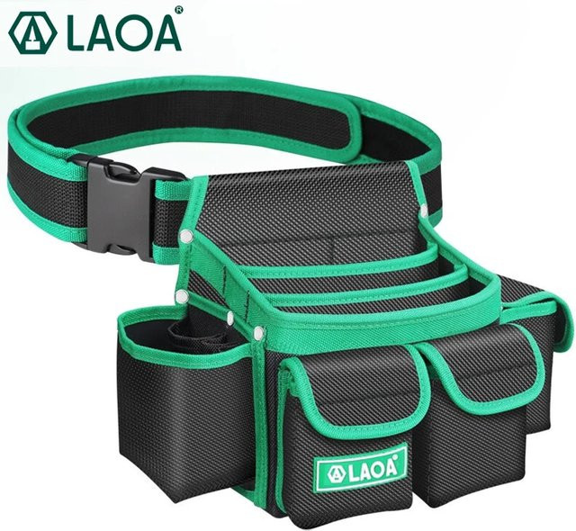 Laoa Plus Size Elektriker Hüfttasche Multifunktionale Tischertasche aus verdicktem 1680D Oxford Stoff - Bild 1