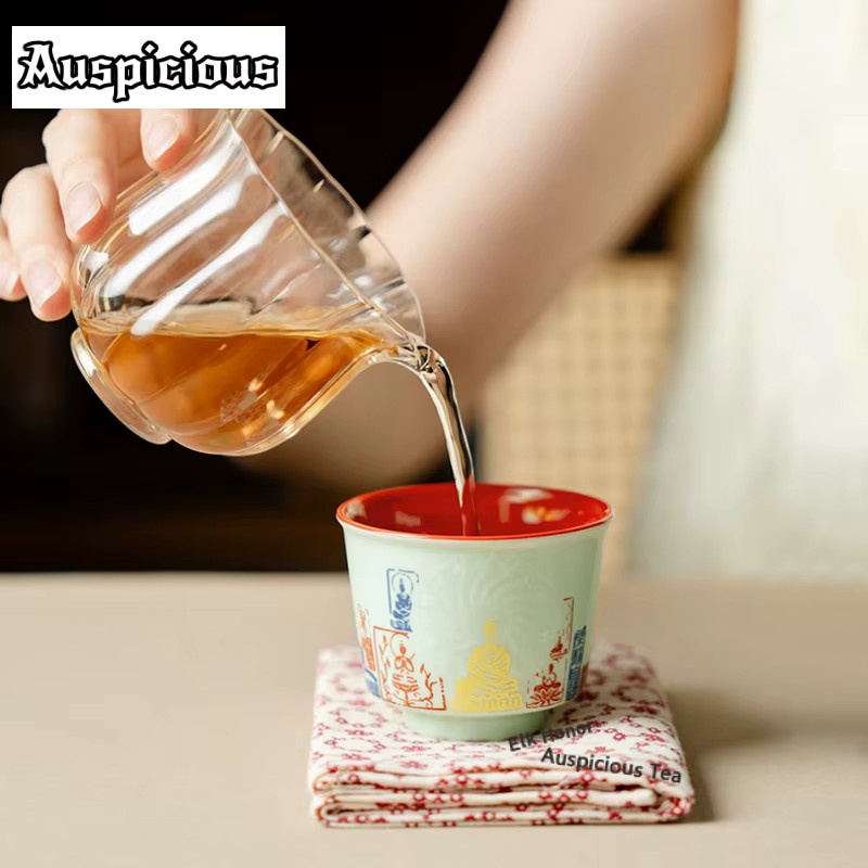 Cangjia Grüne Leuchtende Jianzhan Teetasse aus Keramik, 90 ml - Bild 2