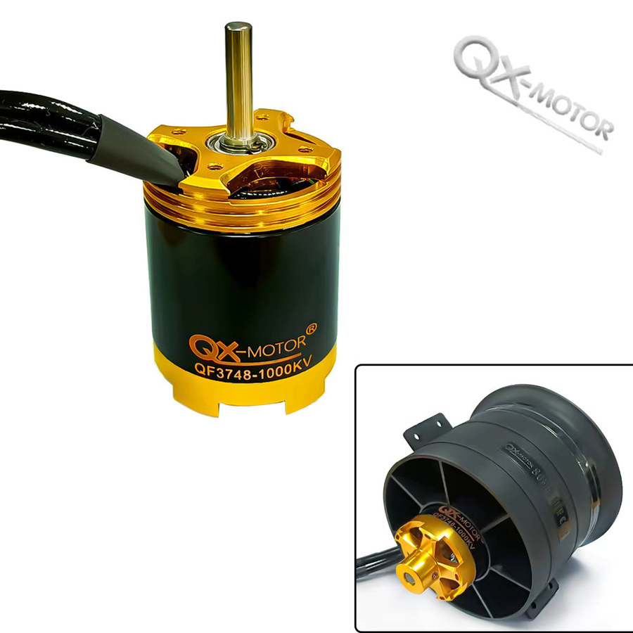 QX-MOTOR QF3538 2000KV / QF3748 1000KV für 80mm EDF 12-Blatt Impeller RC Flugzeugmodell Ferngesteuertes Spielzeug Ersatzteile - Bild 2