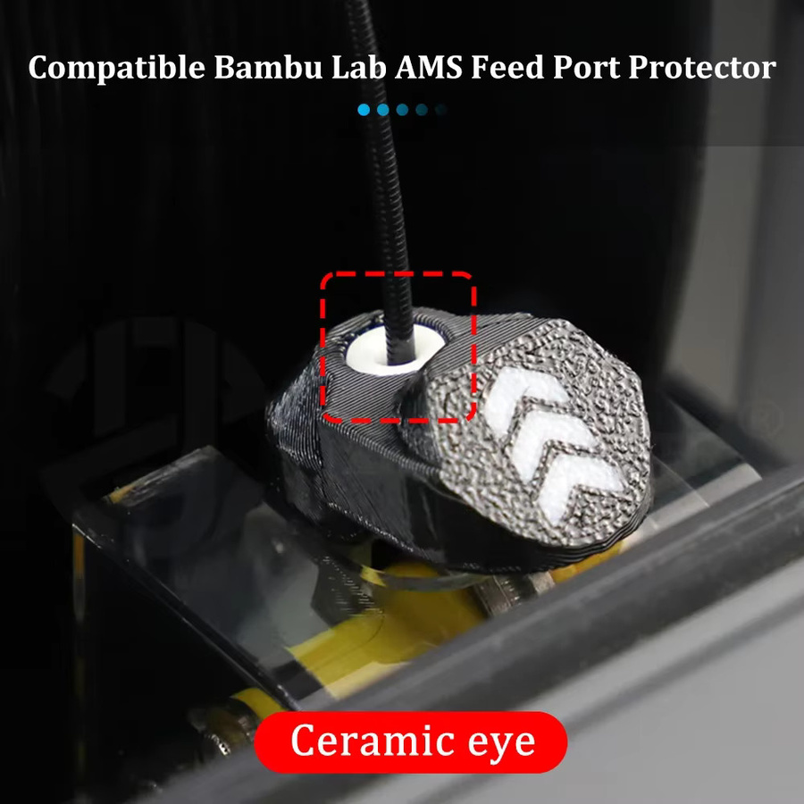 Keramik-Augen für Bambu Lab AMS Futteranschluss-Schutz, weißes Zubehör für Bambu Lab X1 und P1 Serie 3D-Drucker - Bild 3