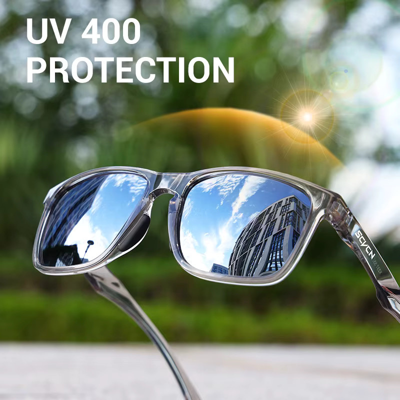 SCVCN Sportsonnenbrille, Unisex, Vollrand, transparent, Kunststoff - Bild 3