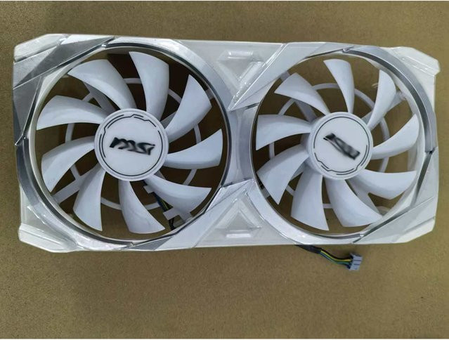MSI Grafikkartenlüfter Videokartenkühlung HA9015H12SC-Z Weiß 2er-Set für RTX 3070 RTX 3060 Ti LHR 8 GB - Bild 1