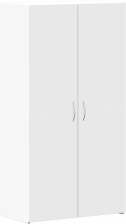 vidaXL Aktenschrank Weiß aus Holzwerkstoff mit Schwenktüren B: 60 cm, T: 32 cm, H: 115 cm