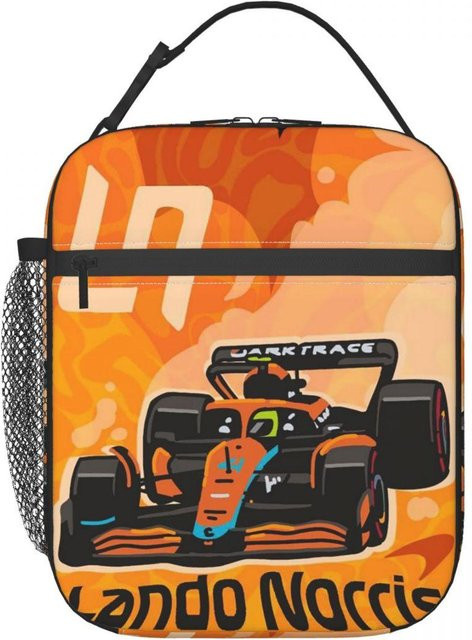 Landon Norris LN4 Isolierte Lunchtasche für Damen in Orange, Thermische Kühltasche und Tragbare Lebensmittelbox - Bild 1