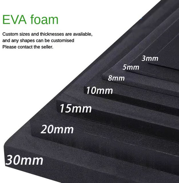 SHIENQI EVA-Schaumstoffplatten in Weiß, schallabsorbierende Gummiplatten für Modellbau und Cosplay, B: 100 cm, T: 50 cm - Bild 1