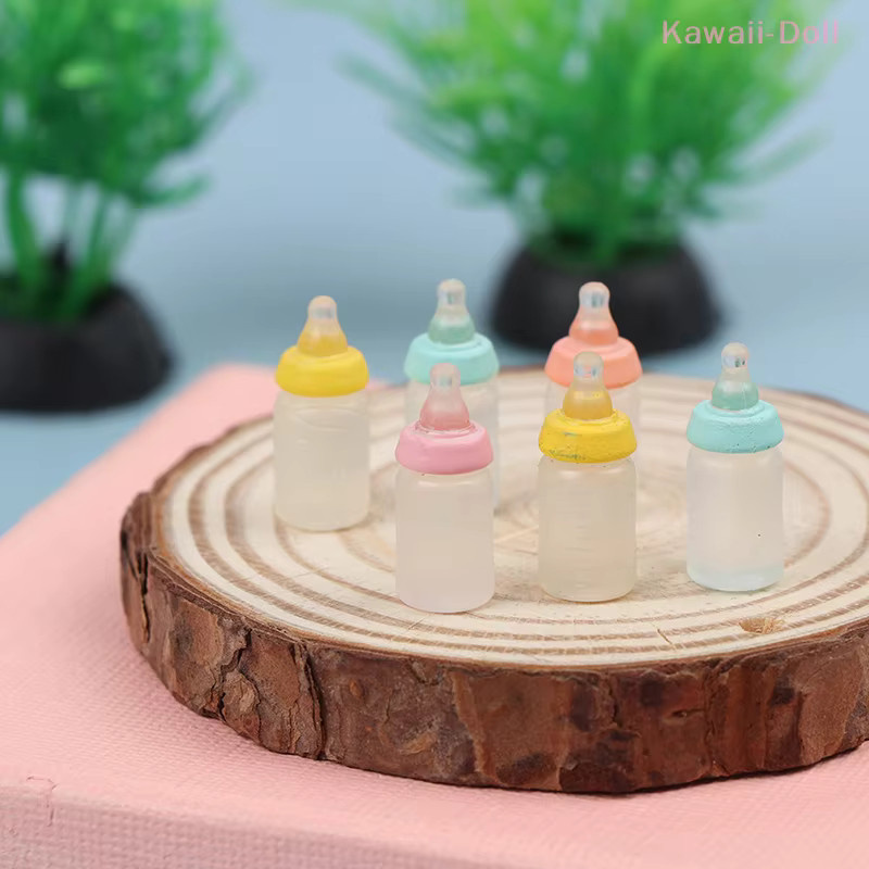 DIAPER&CORED Miniaturen Milch Flasche Modell, 6-teiliges Set, 1:12 - Bild 3
