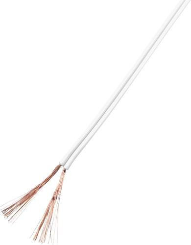 TRU Components Lautsprecherkabel Litze 2 x 1mm² Weiß 25m - Bild 1