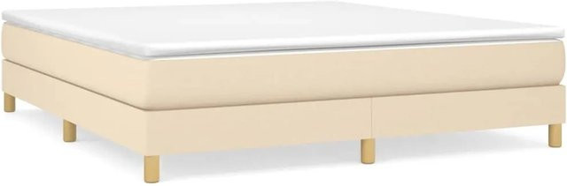 vidaXL Boxspringbett in Beige mit Stoffbezug, B/T/H: 180 x 200 x 203 cm - Bild 1