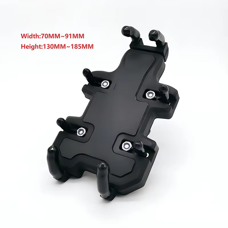 RAM Schnellgriff-Handyhalterung mit 1 Zoll (25 mm) Kugelkopf für Motorrad- und Fahrradlenker, Schwarz - Bild 4